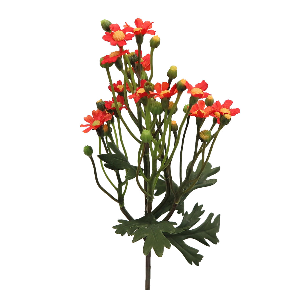 Flor artificial Mini Daisy 63cm naranjo - FloraCenter - floracenter