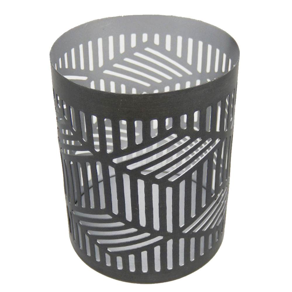 Candelabro huracán Cilindro Zinc Metal 13 x 10 x 10 cm - FloraCenter